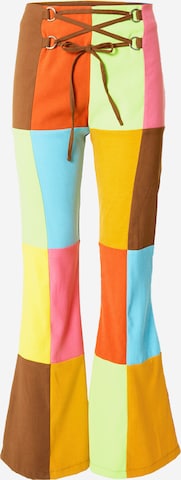 The Ragged Priest Flared Pants 'NANCY' in Mixed colors: front