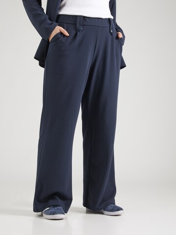 Wide Leg Pantalon à pince 'CARSania' ONLY Carmakoma en bleu : devant