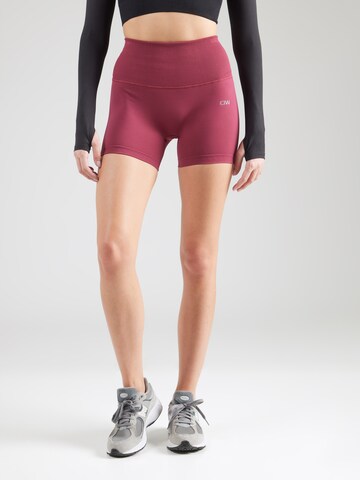 ICANIWILL Skinny Workout Pants 'Define' in Pink: front