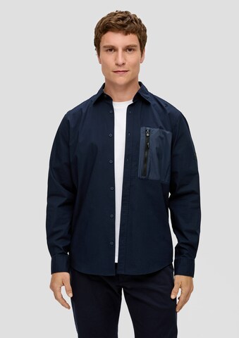 s.Oliver Comfort fit Overhemd in Blauw: voorkant