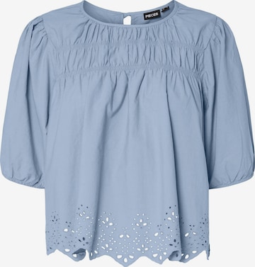 PIECES Bluse 'Salmina' i blå: forside