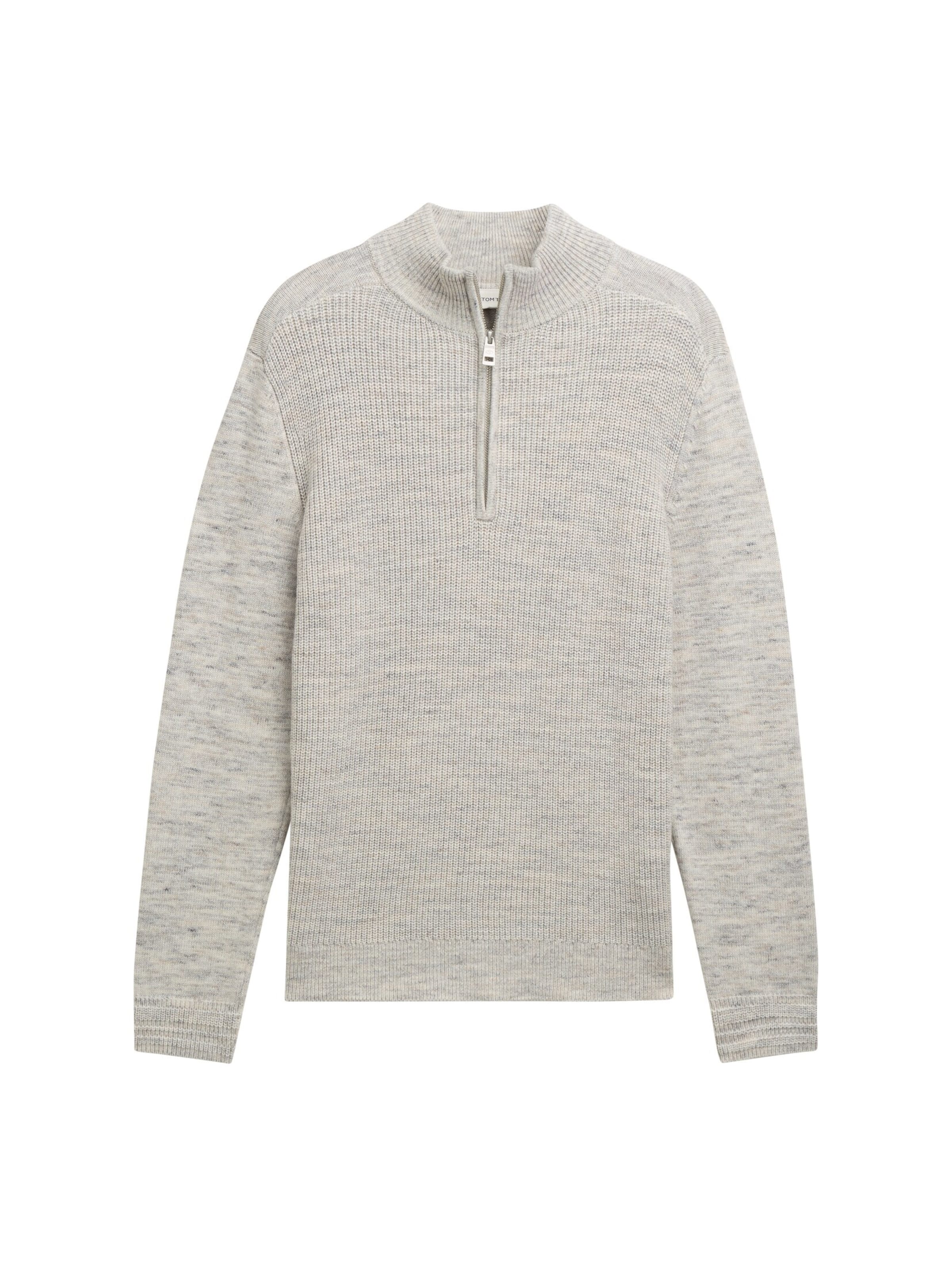 TOM TAILOR Pullover in Grau: Vorderseite