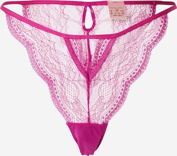 String 'Isabelle' Hunkemöller en rose : devant