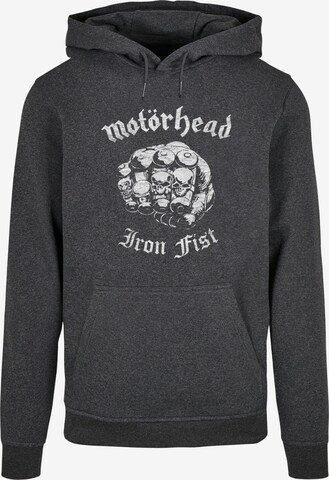 Merchcode Sweatshirt 'Motorhead - Iron Fist' in Grijs: voorkant