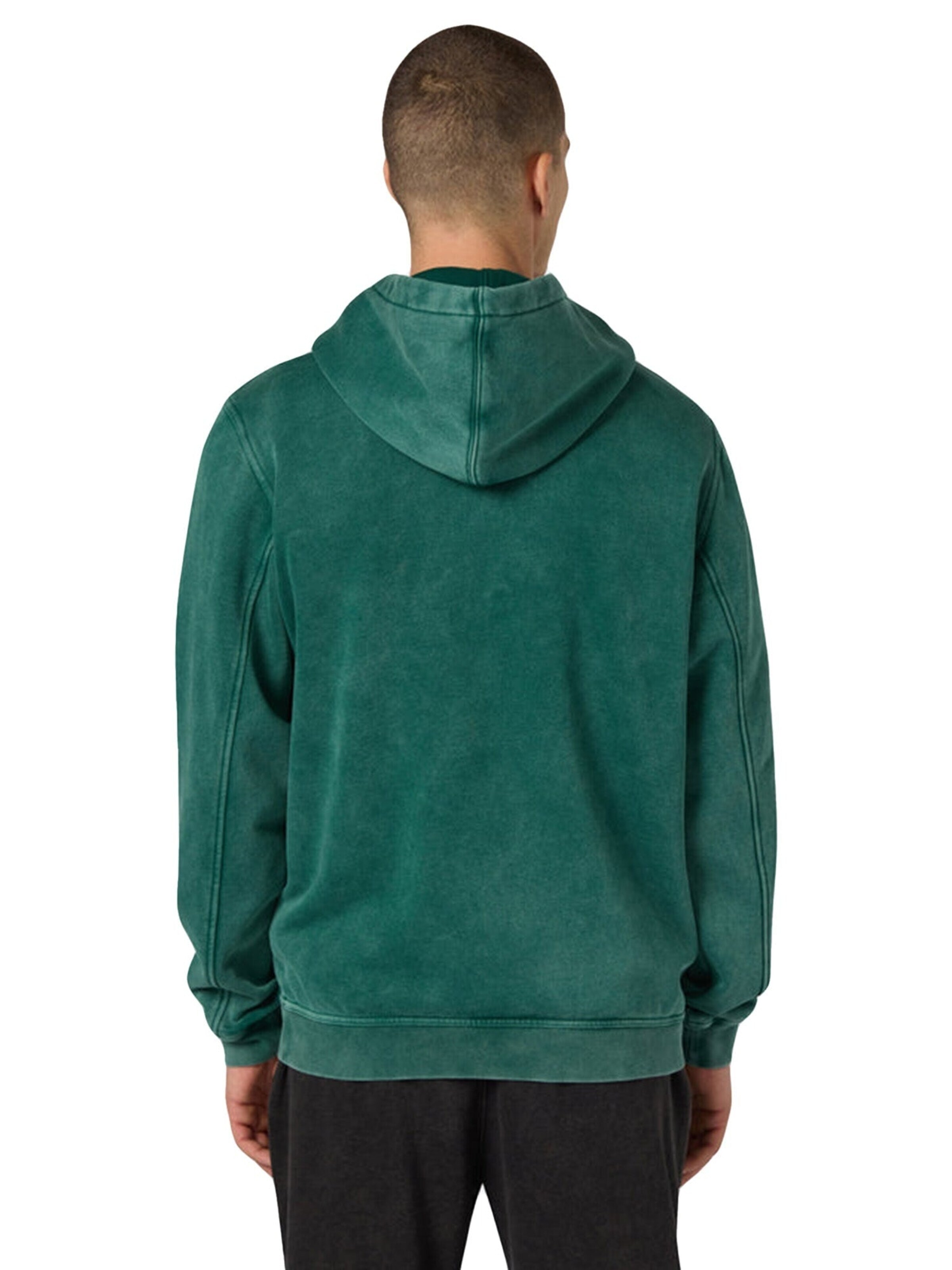 Felpa 'HOODED SWEATSHIRT FADED GREEN' di Champion in verde