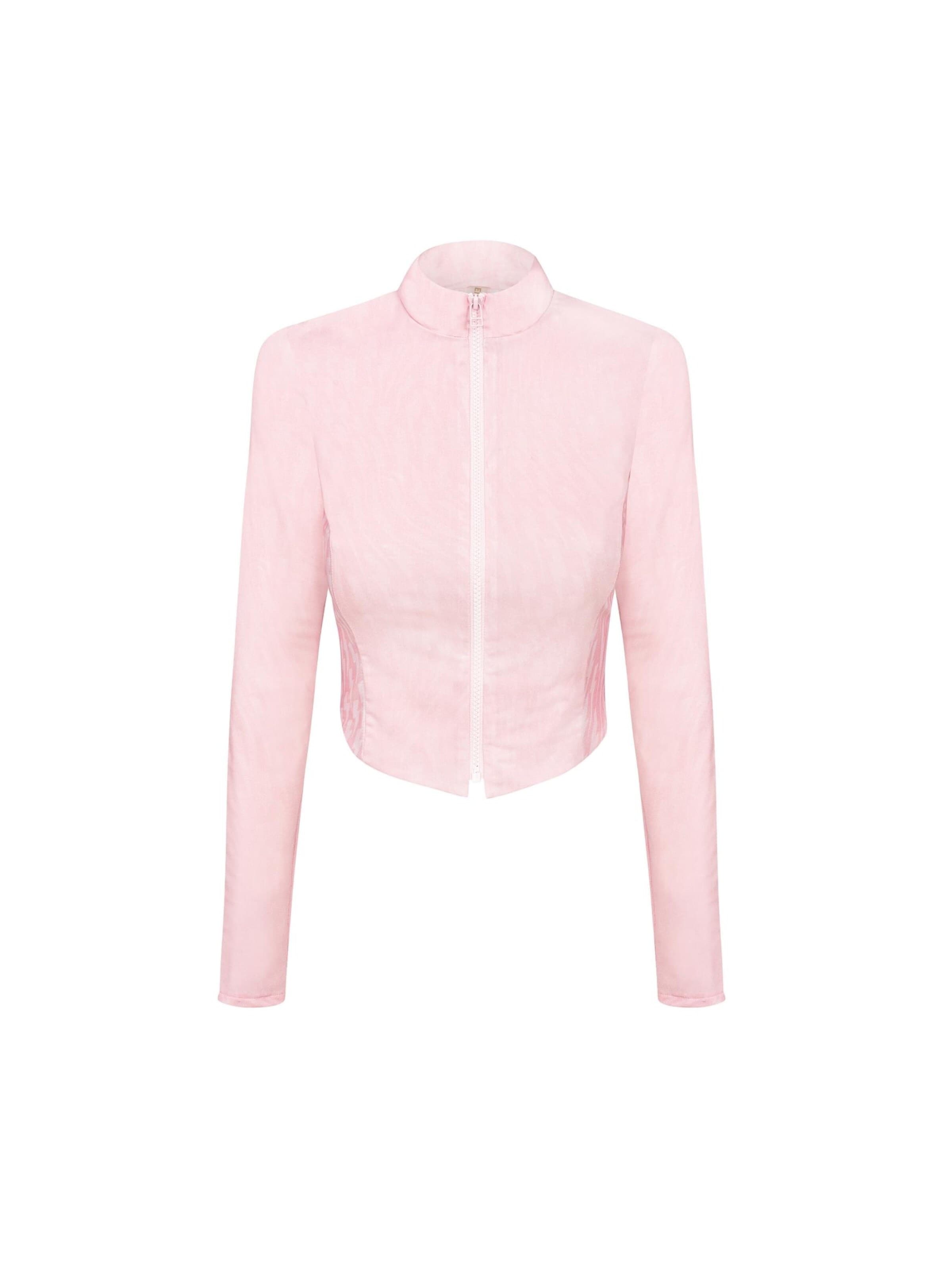 EKCENTRIK Sportsweatjacke‌‌‌‌‌ in Pink: Vorderseite
