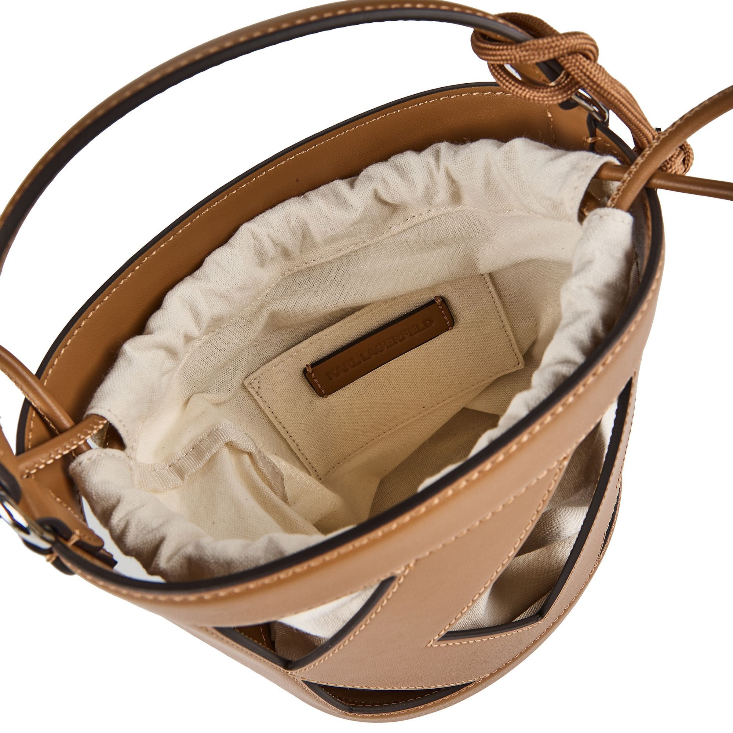 Borsa a spalla 'Ikon' di Karl Lagerfeld in marrone