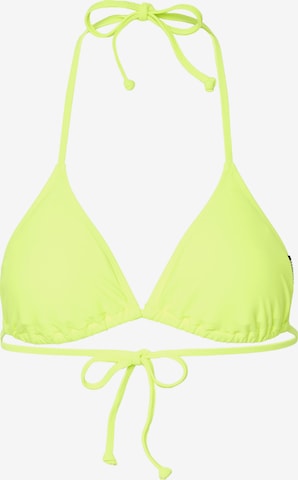 CHIEMSEE Triangle Bikini Top in Yellow: front