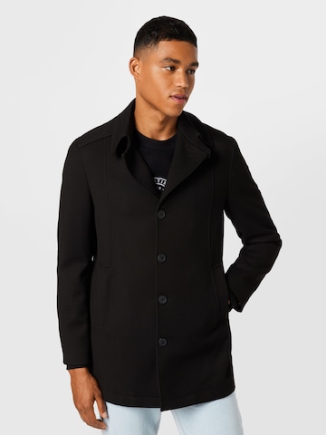 SELECTED HOMME Between-seasons coat 'DRAPER' in Black: front