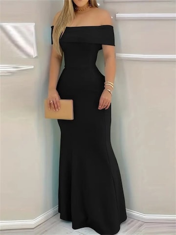 JANE's Jurk in Zwart: voorkant