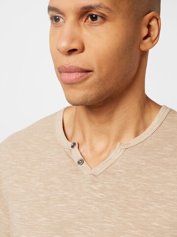 JACK & JONES - Ajuste regular Camiseta 'Split' en beige