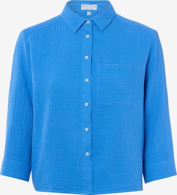 Marie Lund Bluse in Blau: Vorderseite
