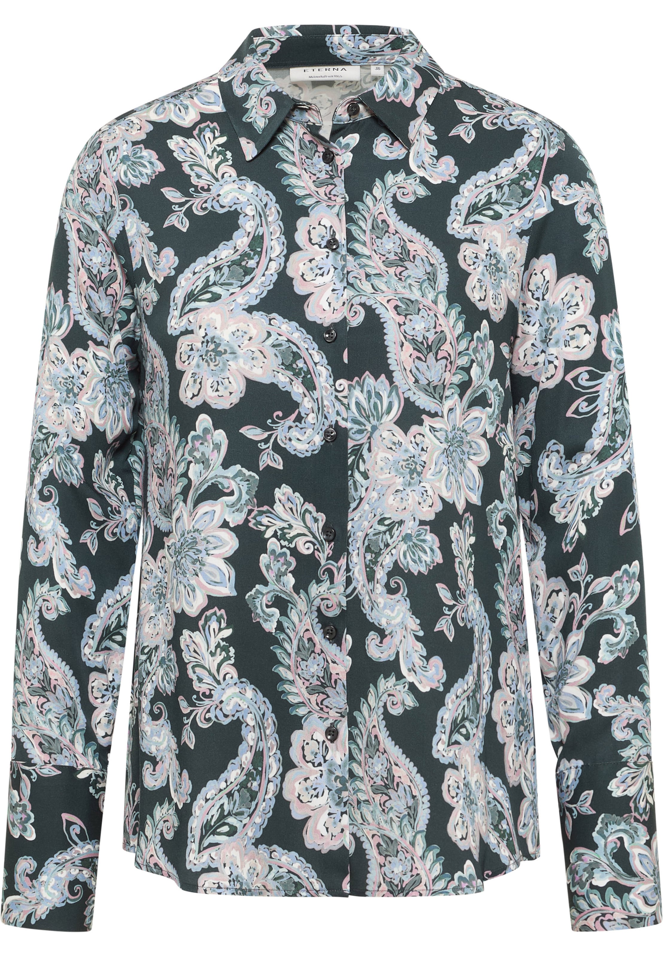 ETERNA Blouse in Groen: voorkant