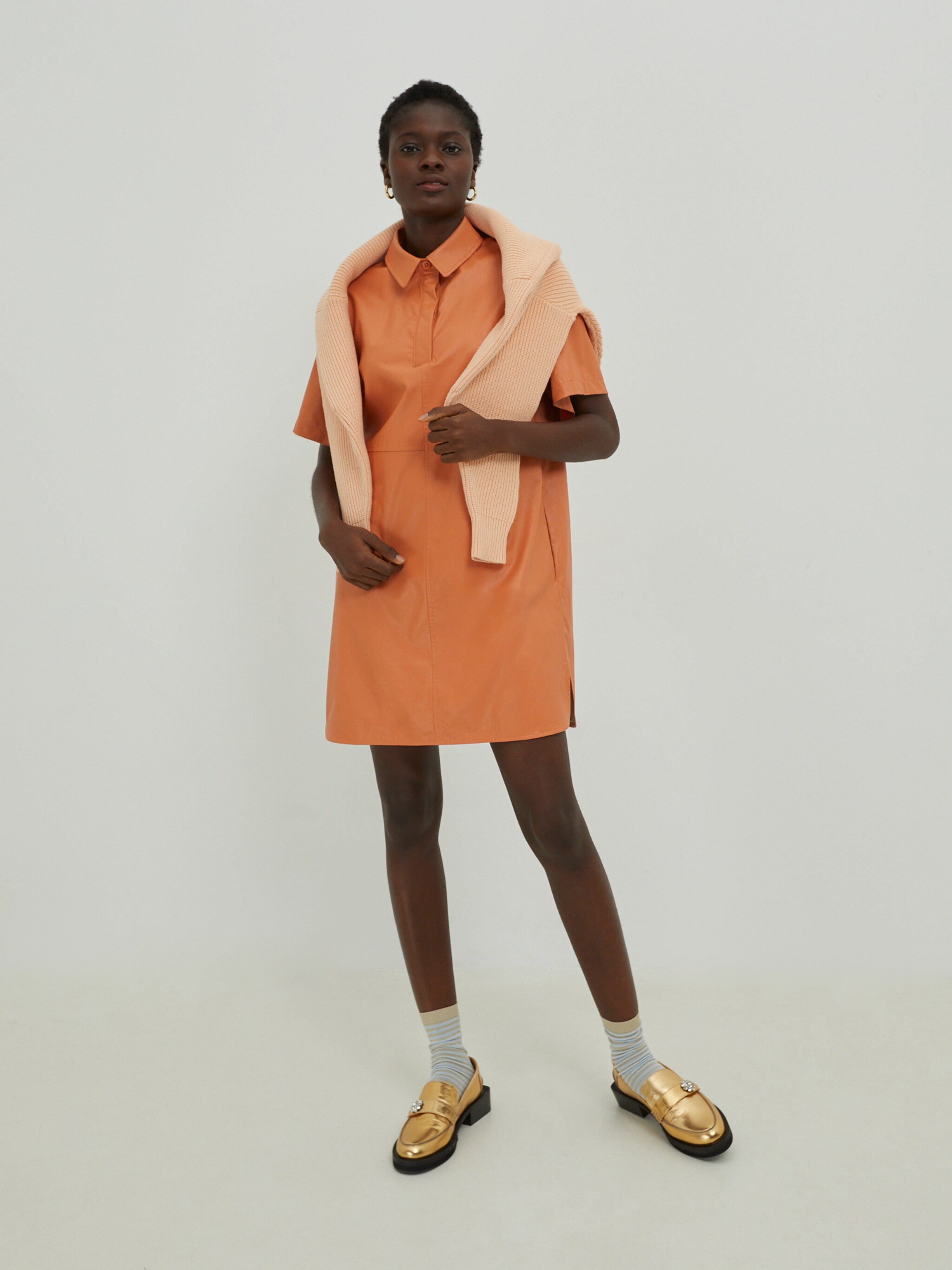 EDITED Producten Jurk 'Charlotte' Oranje