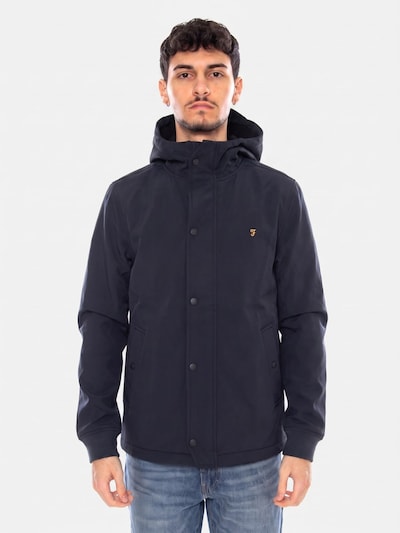 FARAH Winterjas 'Brydon Softshell' in S in de kleur Blauw, Productweergave
