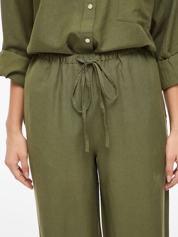 Wide Leg Pantalon VILA en vert