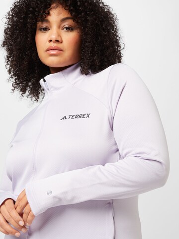 ADIDAS TERREX Λειτουργική ζακέτα φλις 'Multi Fleece ' σε λευκό