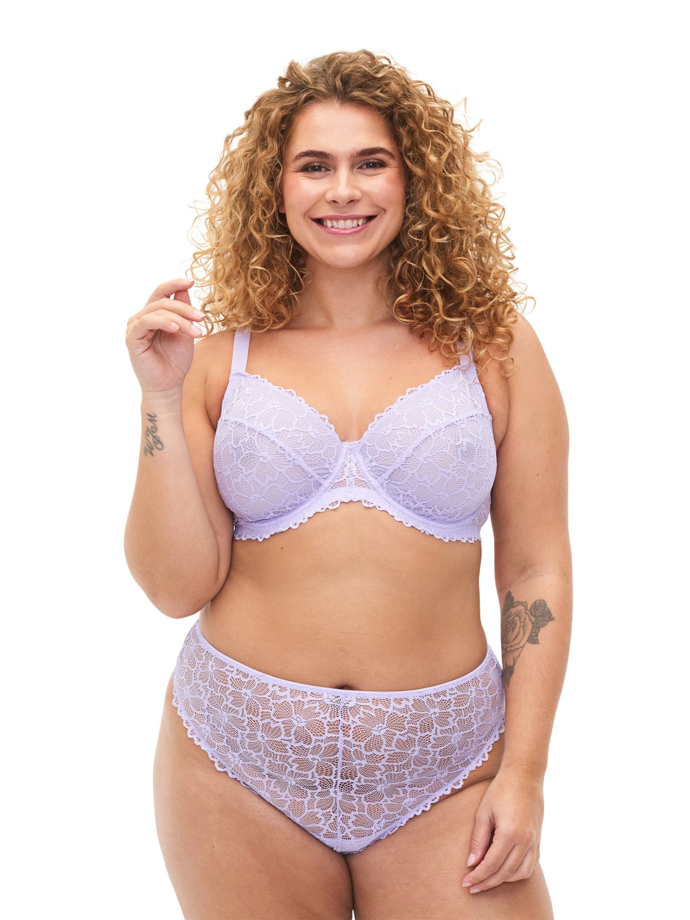 Devoted by Zizzi Стринг 'NAJA' в лилав: отпред