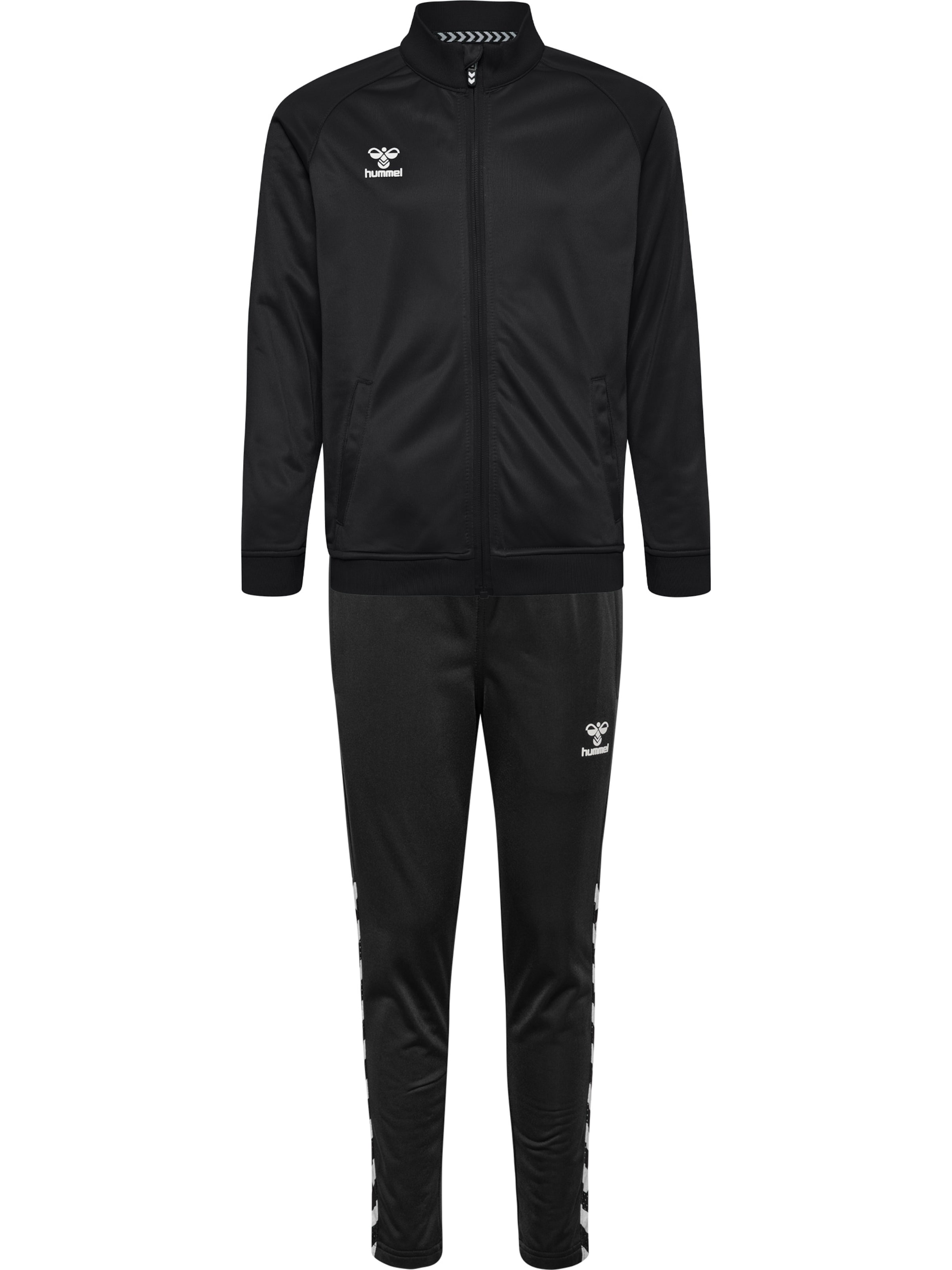 Hummel Tracksuit 'Playful' in Black: front
