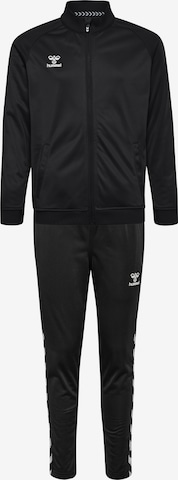 Hummel Tracksuit 'Playful' in Black: front