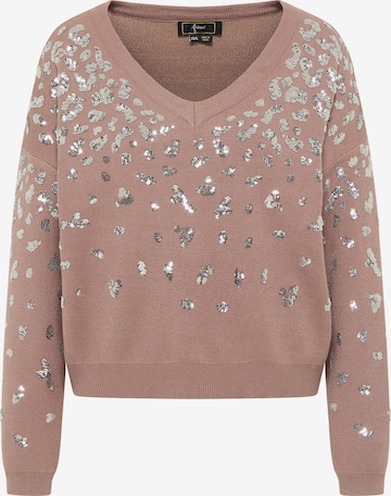 Pull-over faina en gris : devant