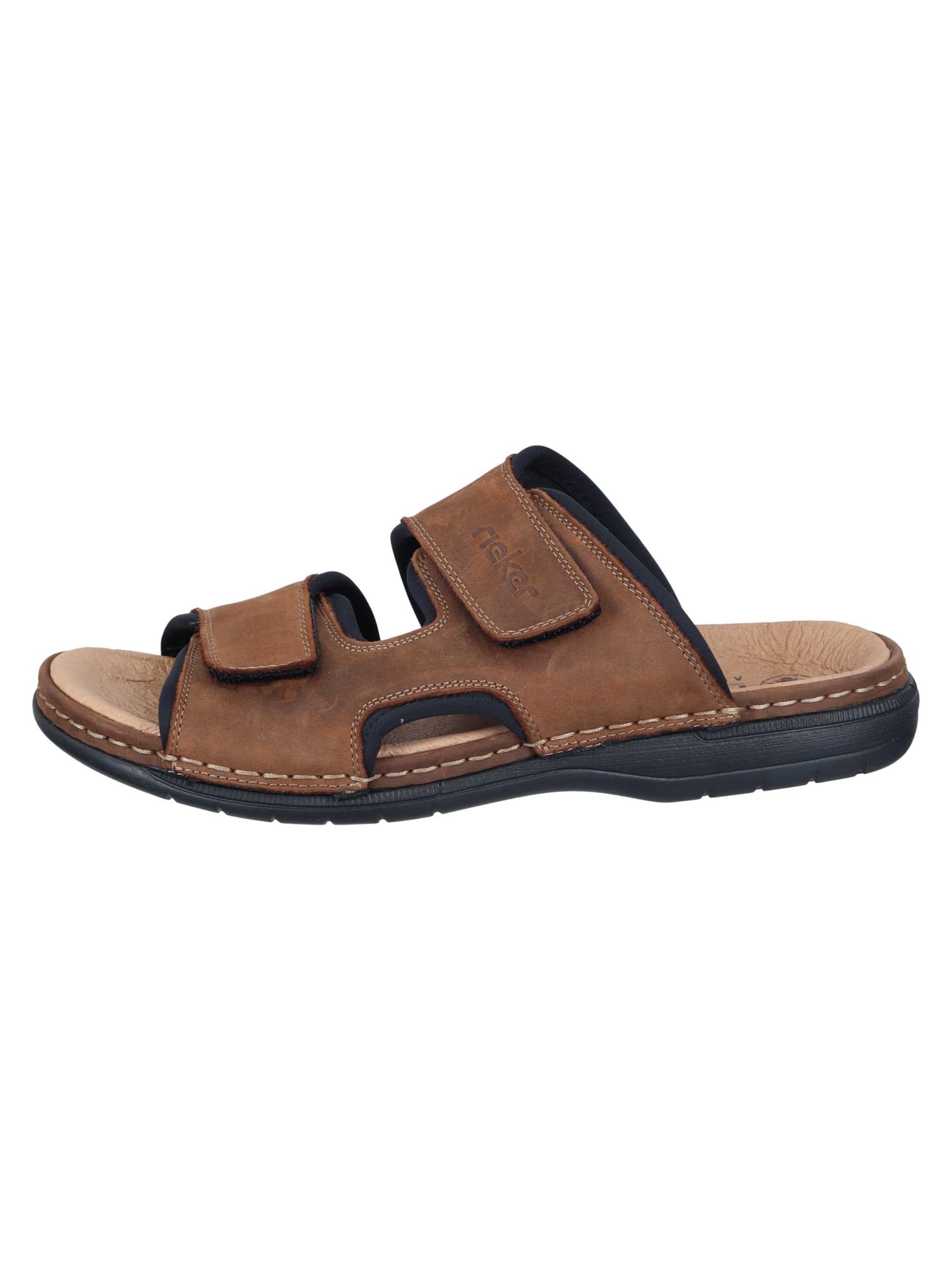 Rieker Mule 'Basic' in Brown: front