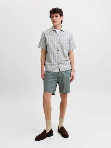 JACK & JONES Comfort fit Button Up Shirt in Green