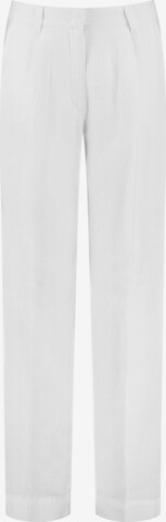 GERRY WEBER Široke hlačnice Hlače na rob | bela barva: sprednja stran