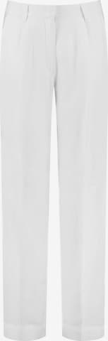 GERRY WEBER Παντελόνι με τσάκιση σε λευκό: μπροστά