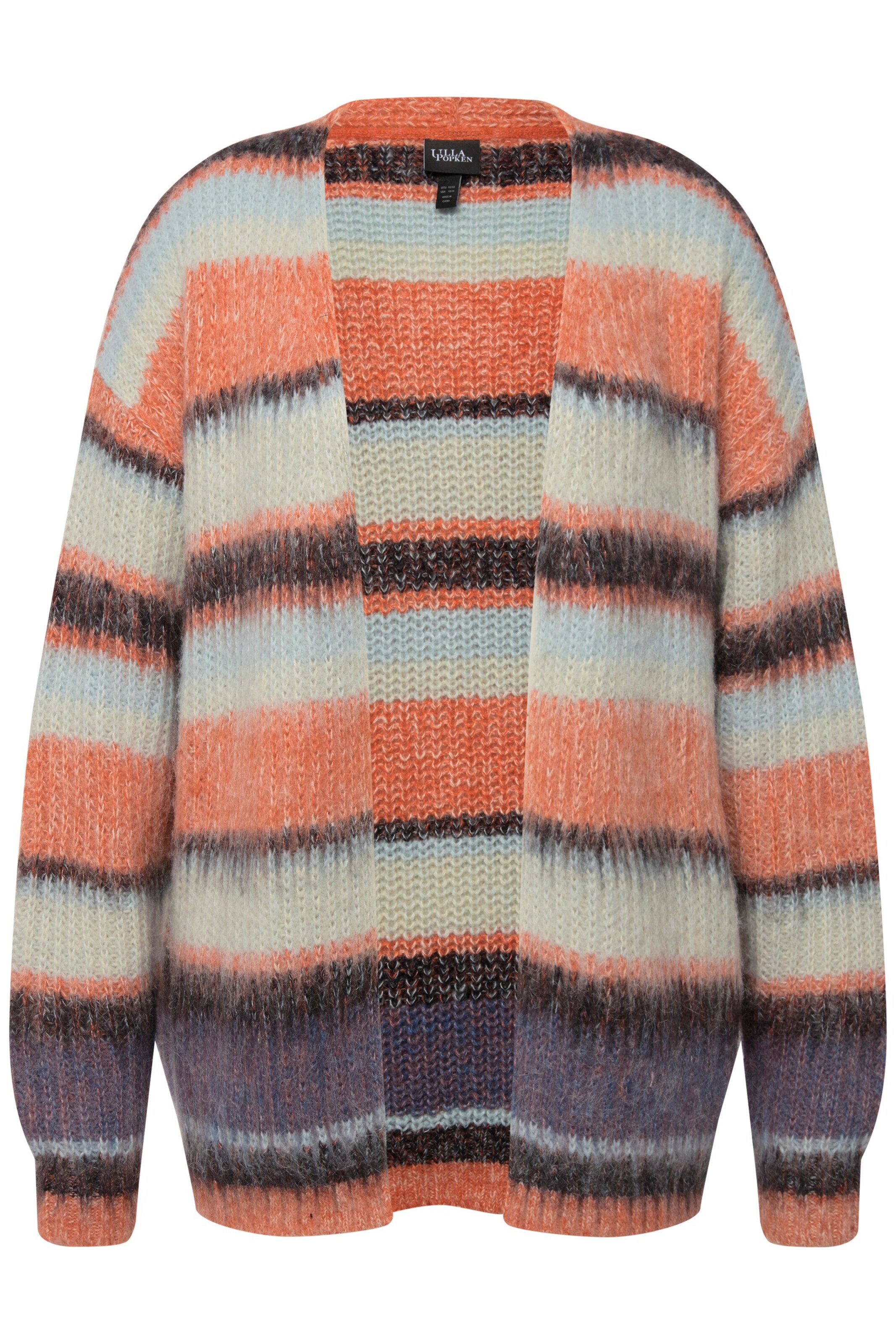 Ulla Popken Strickjacke in Mischfarben: Vorderseite
