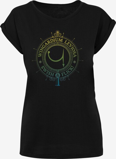 F4NT4STIC T-shirt 'Harry Potter Wingardium Leviosa Spells Charms' en bleu / jaune / vert / noir, Vue avec produit