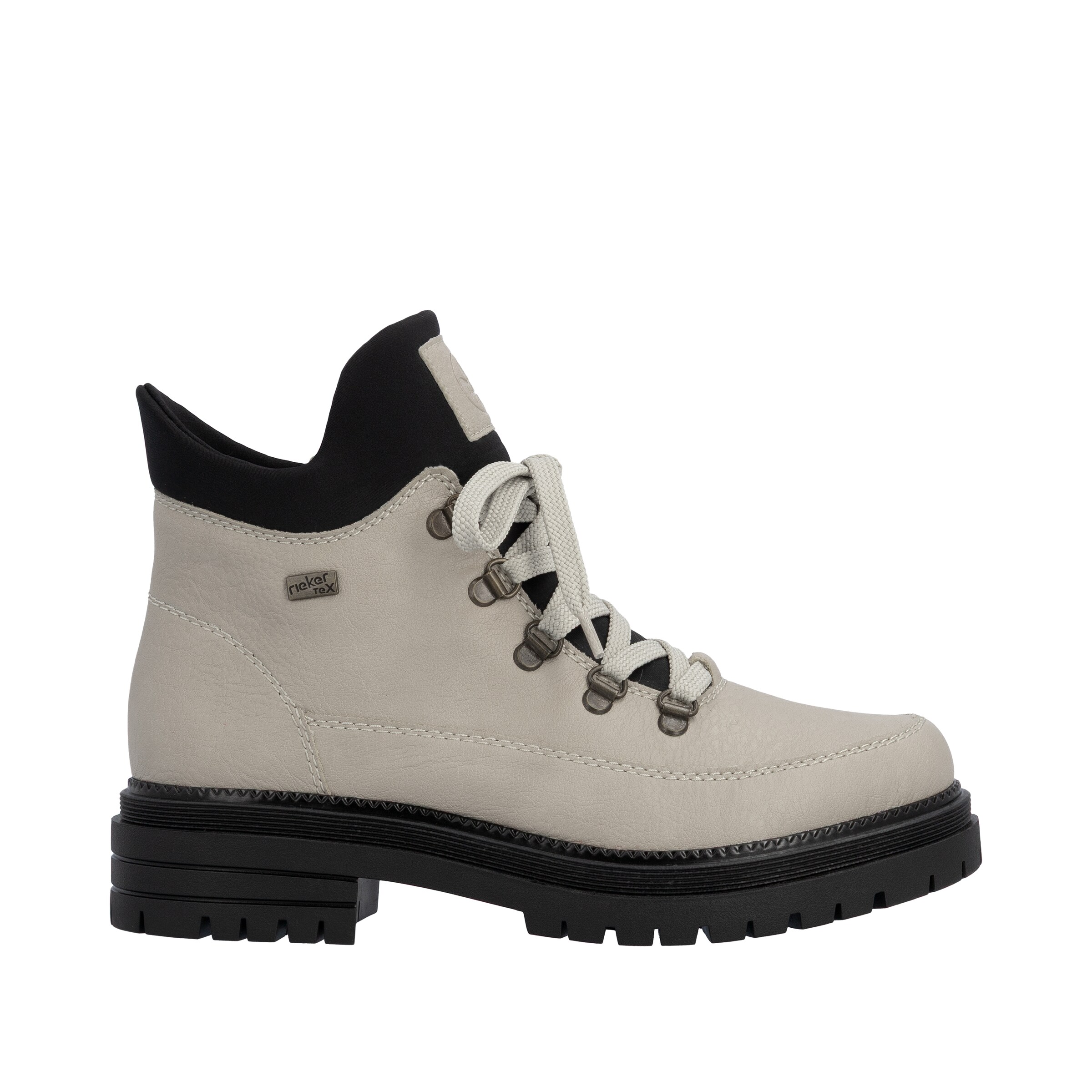 Rieker Schnürstiefelette in Beige