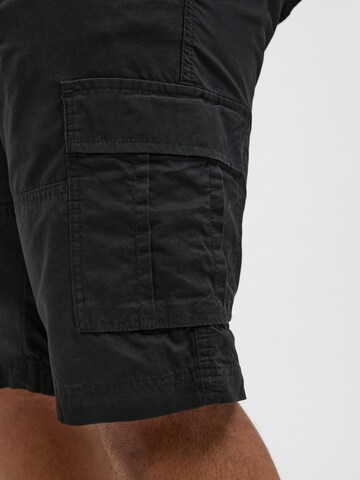 Regular Pantalon cargo 'COLE MATEO' Jack & Jones Plus en noir