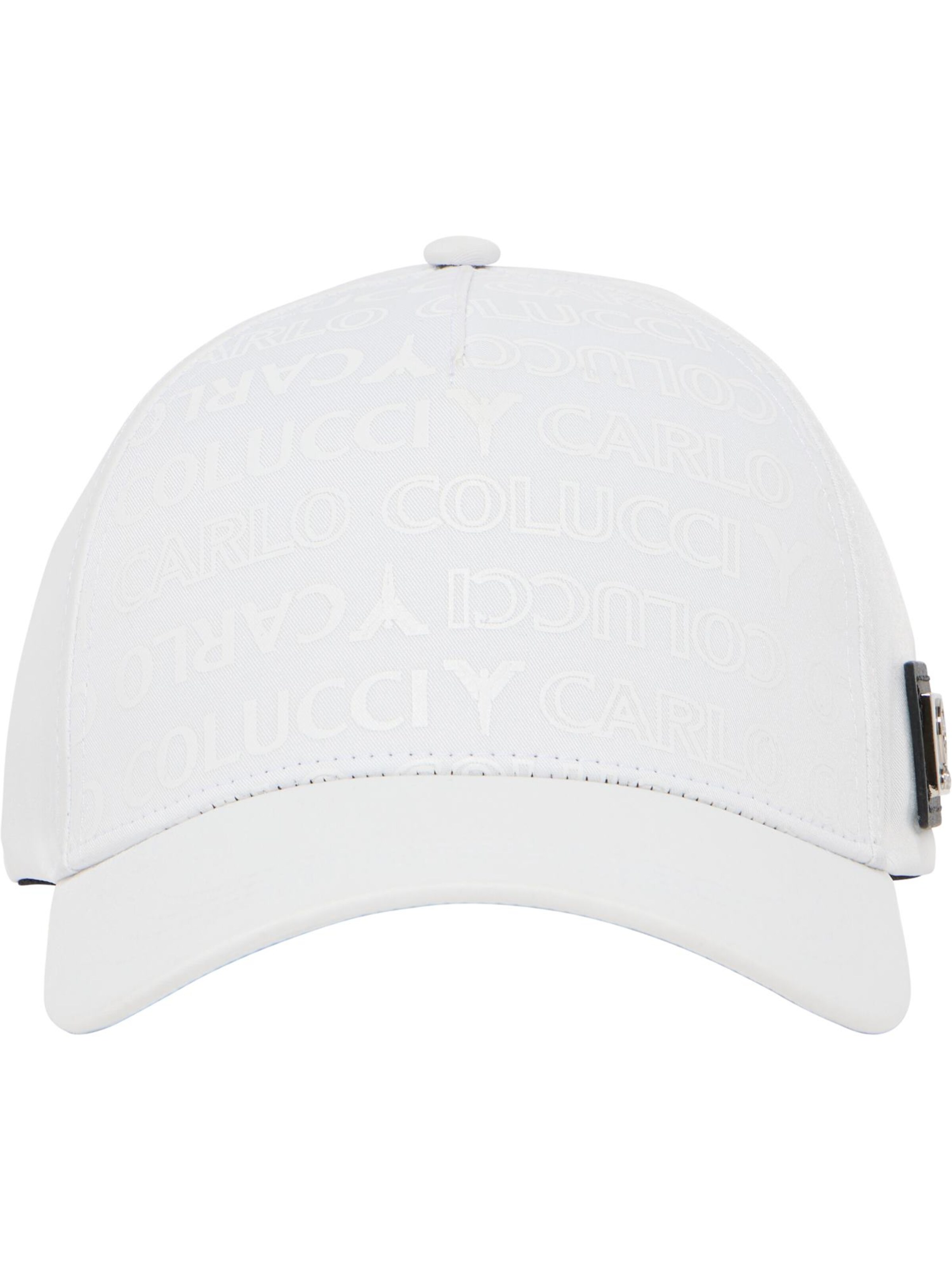 Carlo Colucci Cap 'Dibiasi' in Weiß: Vorderseite