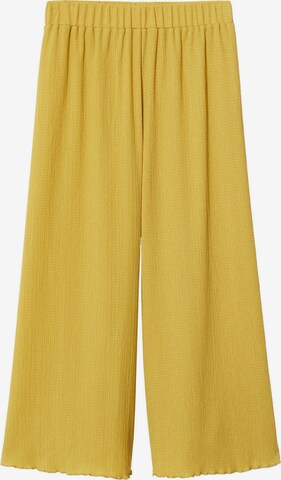 Wide Leg Pantalon MANGO en jaune : devant