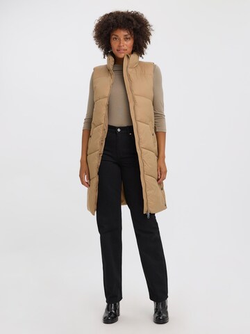 Gilet 'Uppsala' VERO MODA en marron : devant