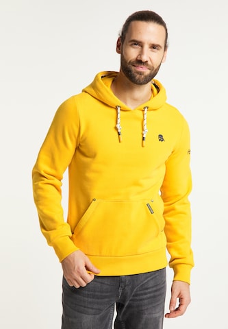 Schmuddelwedda - Sweatshirt em amarelo: frente