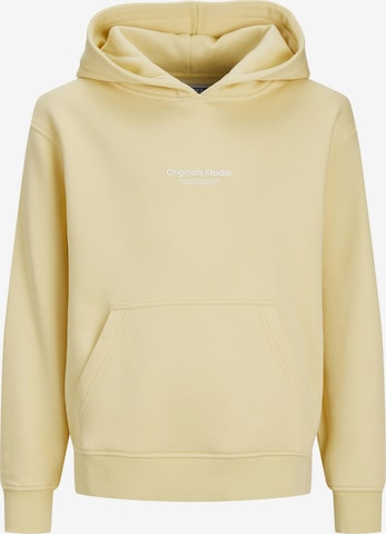 Sweat Jack & Jones Junior en jaune : devant