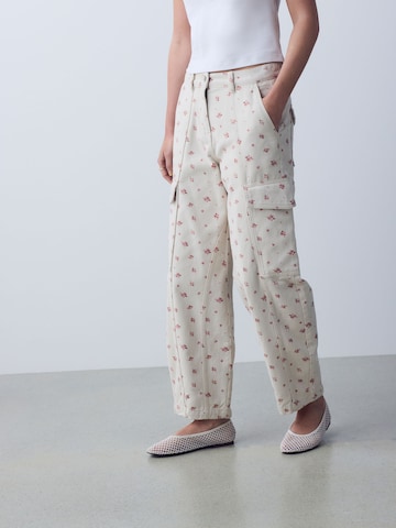 Barrel Pantaloni cargo di Next in beige: frontale