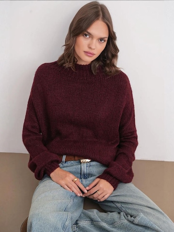 MixRay Sweter 'Pullover' w kolorze czerwony: przód