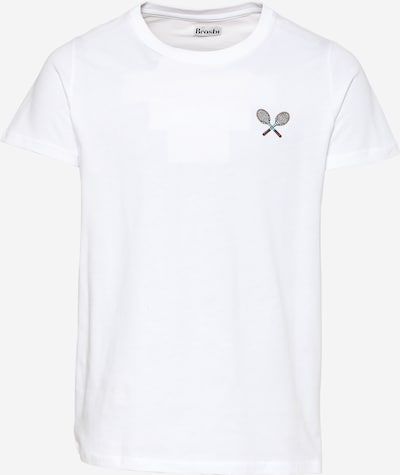 Brosbi T-Shirt in hellblau / braun / weiß, Produktansicht
