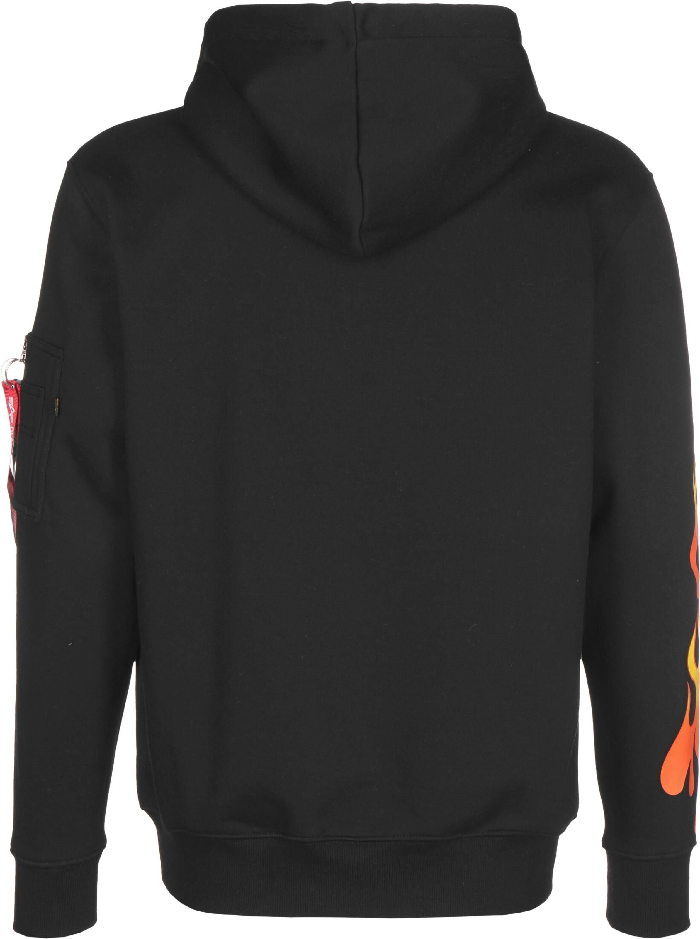 Sweat-shirt 'X Hot Wheels Flame' ALPHA INDUSTRIES en noir