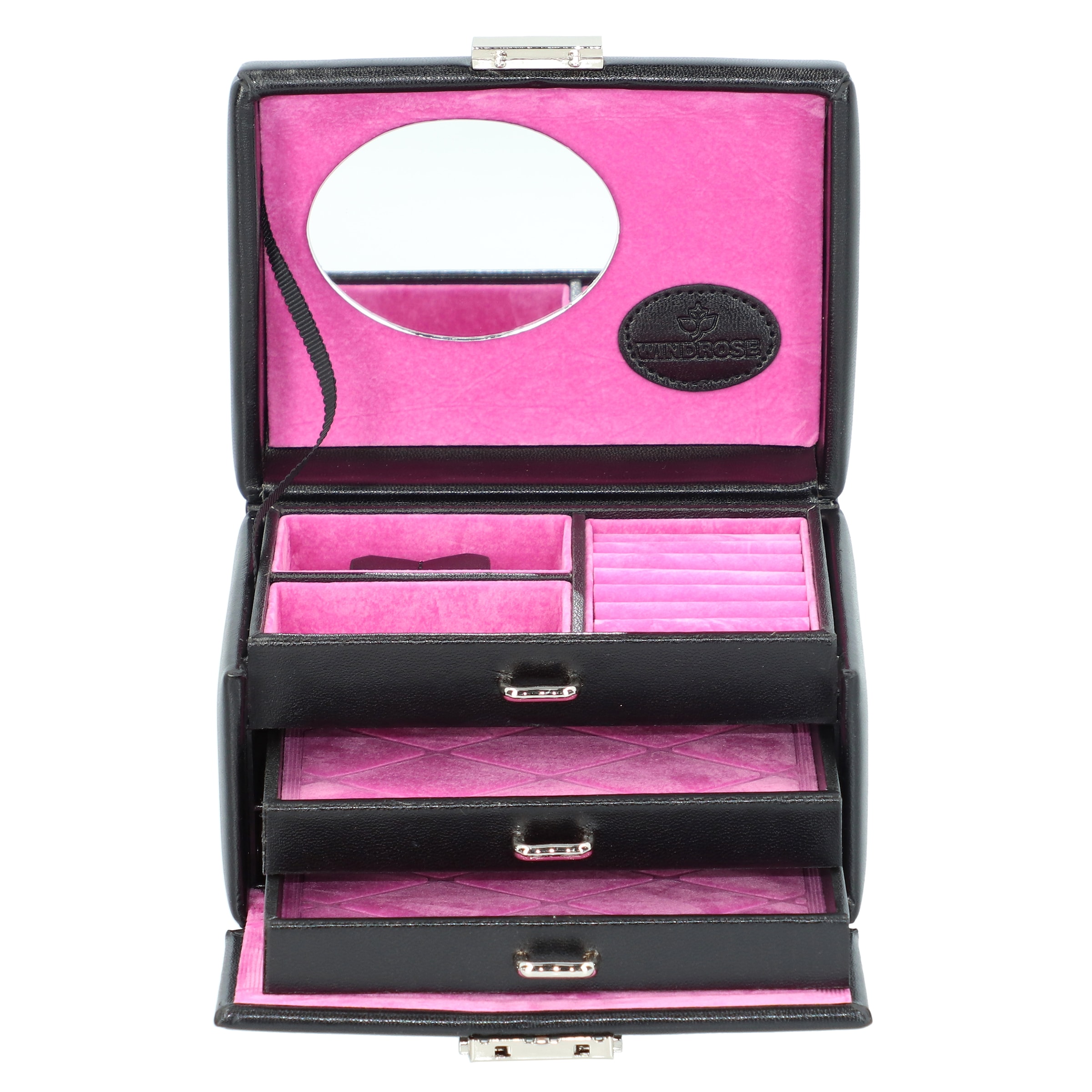 Boîte à bijoux 'Merino' WINDROSE en noir