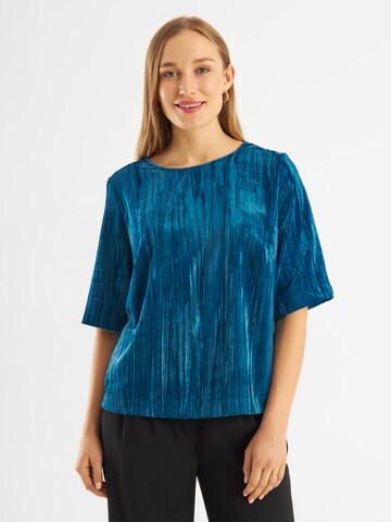 Jascha Stockholm Blouse ' Papin ' in Blue: front
