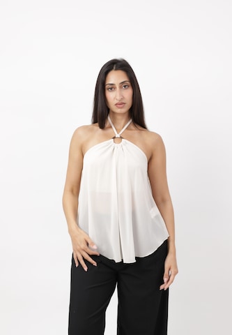 Elara Top in Beige