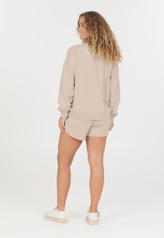 NOU Sweatshirt 'Vacay' in Brown