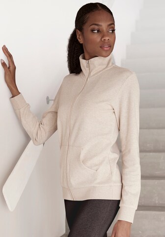 BENCH Sweat jacket in Beige: front