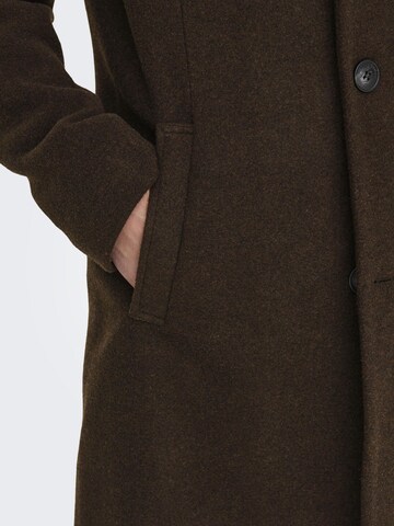 Only & Sons Between-Seasons Coat 'Jaylon' in Brown