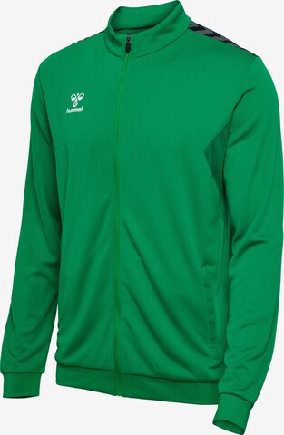 Hummel Athletic Zip-Up Hoodie in Green