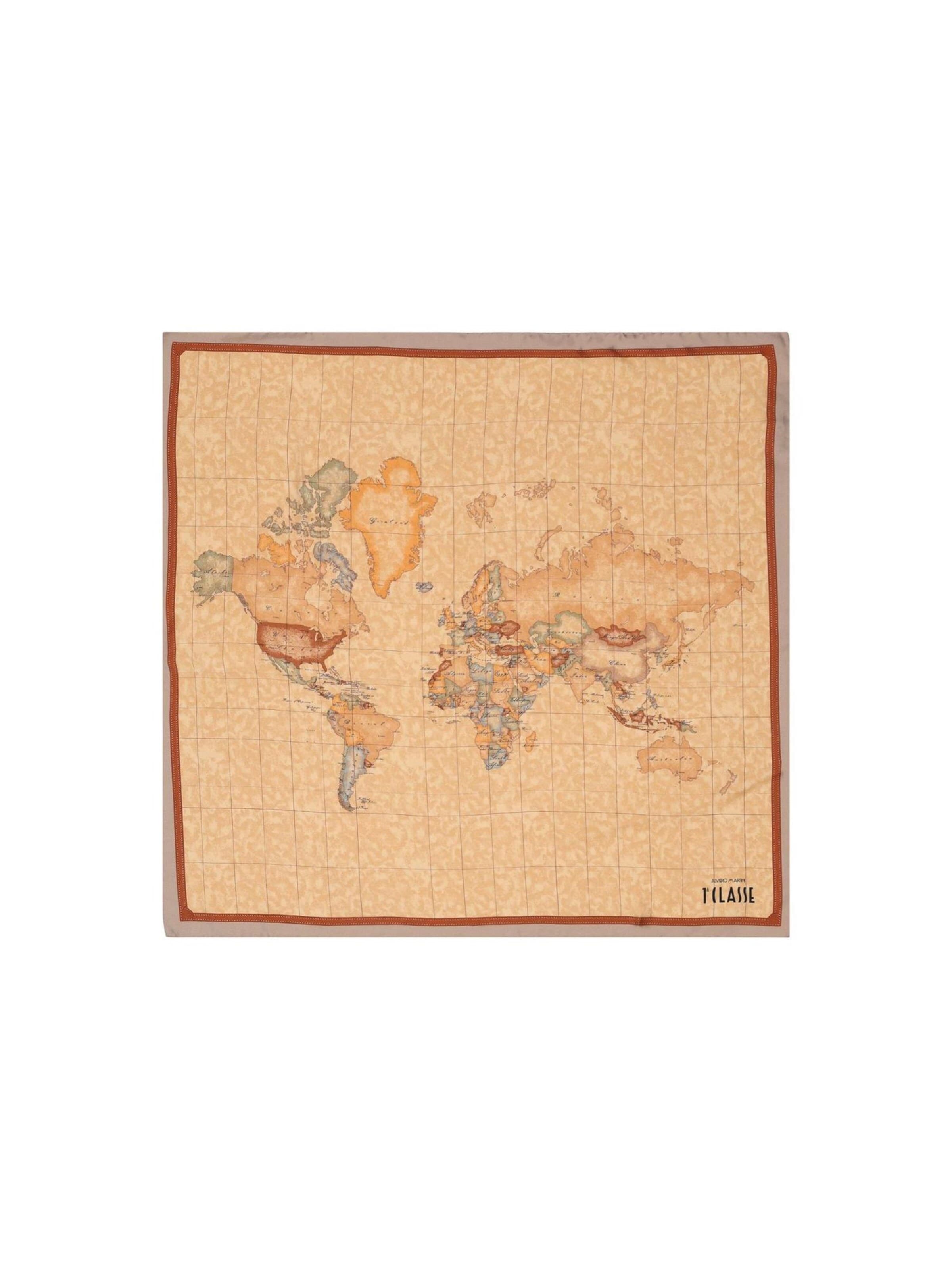 Foulard 'K 3170 ALOE' di Alviero Martini 1a clase in marrone: frontale
